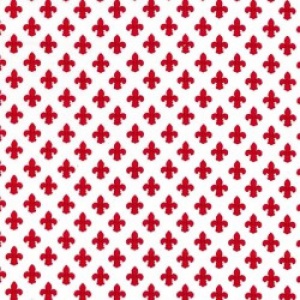 Fleur De Lis - red