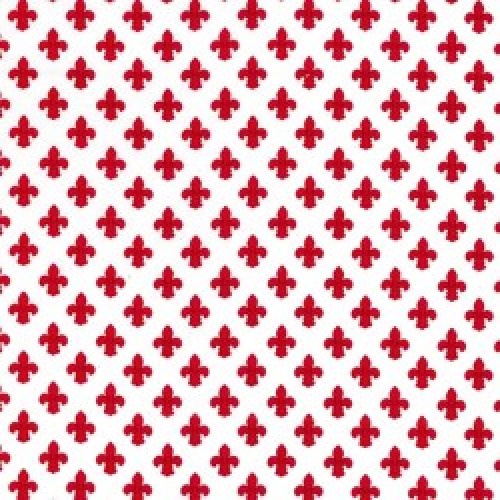 Fleur De Lis - red