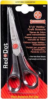 Mundial Red Dot 5 1/5 inch Hobby Scissors