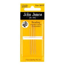 John James Beading Needles Size 10/13