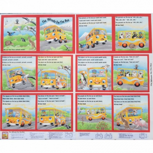 The Wheels on the Bus Book - Panel
