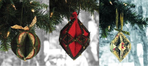 Fold'n Stitch Holiday Ornaments