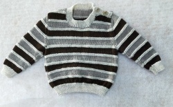 Sweater - Greywacke Striped