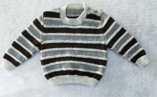 Sweater - Greywacke Striped